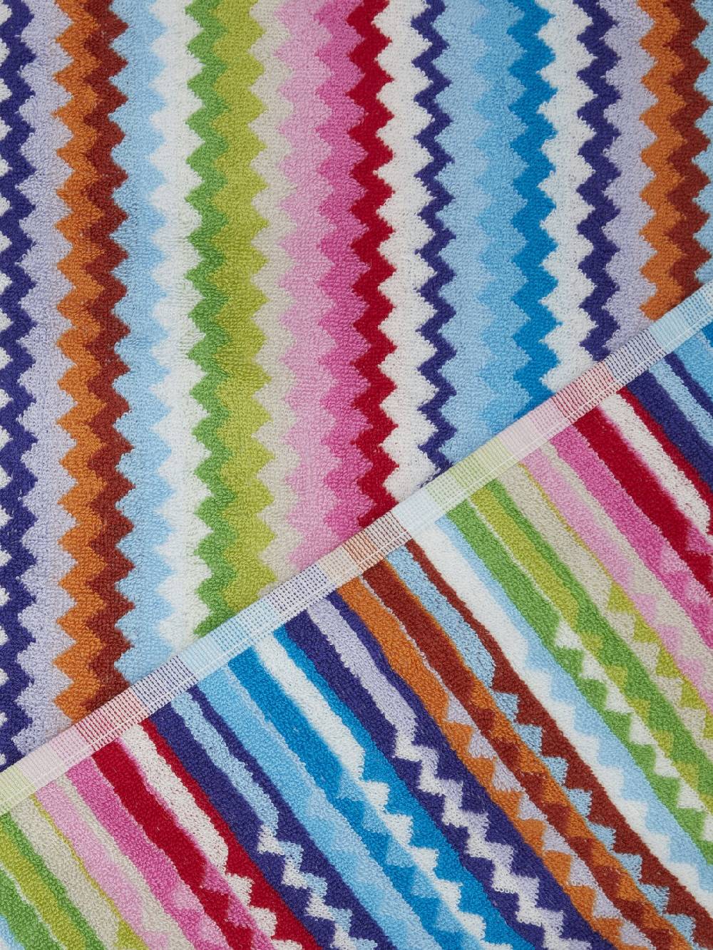 Missoni Telo da bagno 150x100 cm Riverbero in spugna di cotone zig zag Shopping Online