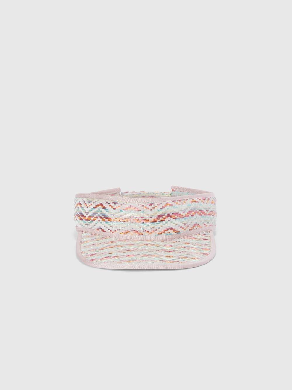 Missoni Cappello con visiera in viscosa e cotone chevron Presa