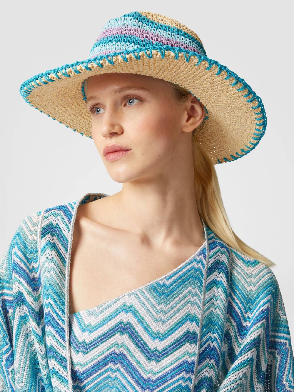 Missoni Cappello in nylon con lavorazione a uncinetto Economico
