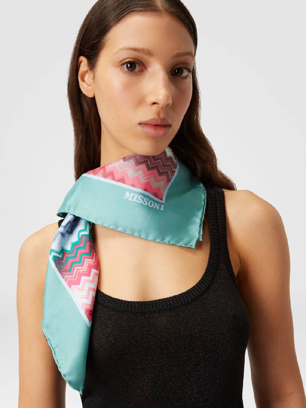 Missoni Foulard in seta con motivo zig zag Online