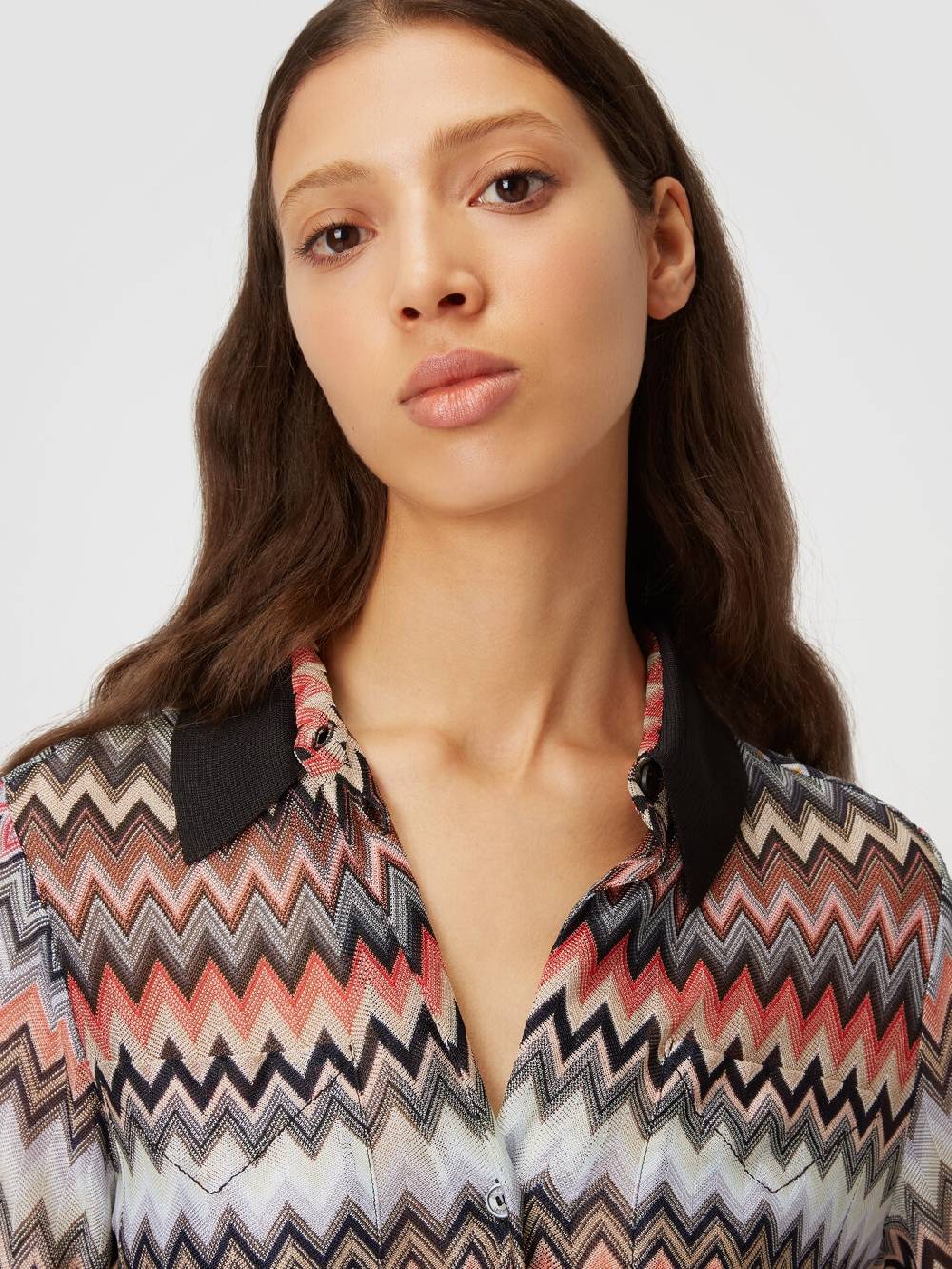 Missoni Camicia in cotone e viscosa zig zag Outlet