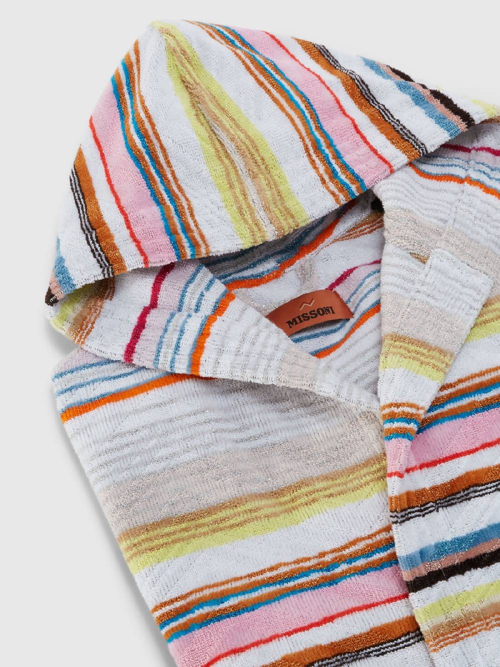 Missoni Accappatoio corto Moonshadow in spugna di cotone con lurex Hotsell