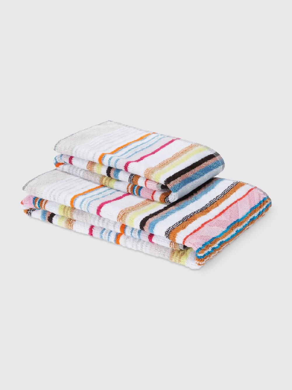 Missoni Set 2 pezzi di asciugamani da bagno Moonshadow in spugna di cotone con lurex Vendita Economica