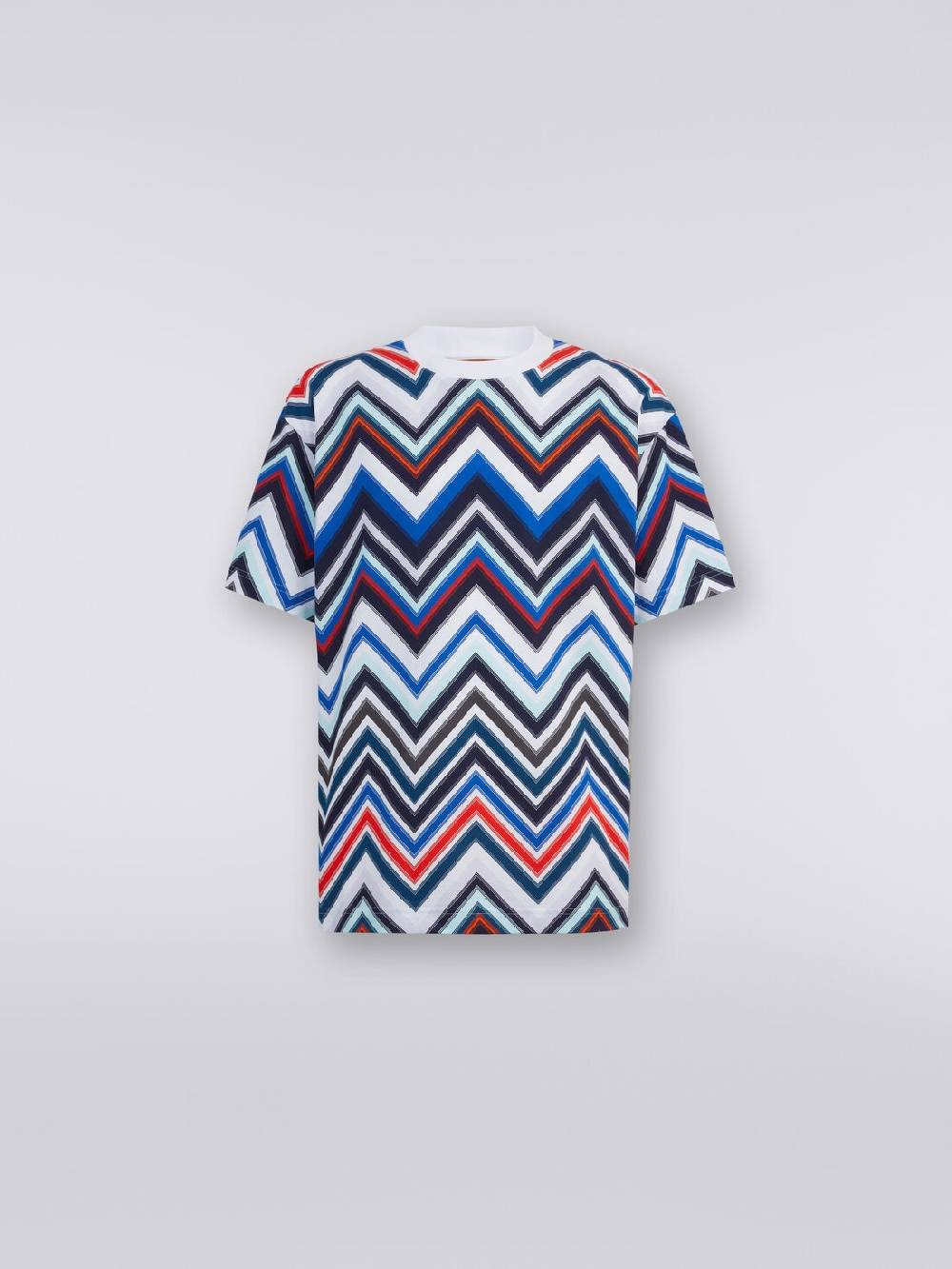 Missoni T-shirt oversize in cotone zig zag Saldi Di Fabbrica