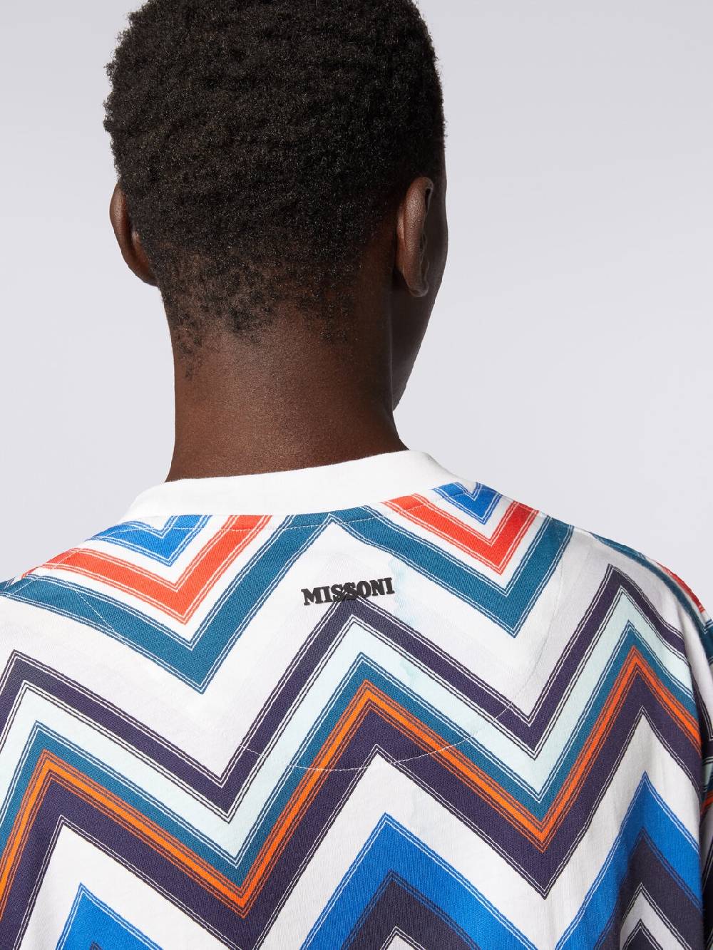 Missoni T-shirt oversize in cotone zig zag Saldi Di Fabbrica