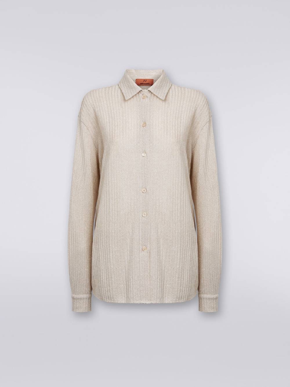Missoni Camicia oversize in cotone e viscosa lamé Nuova