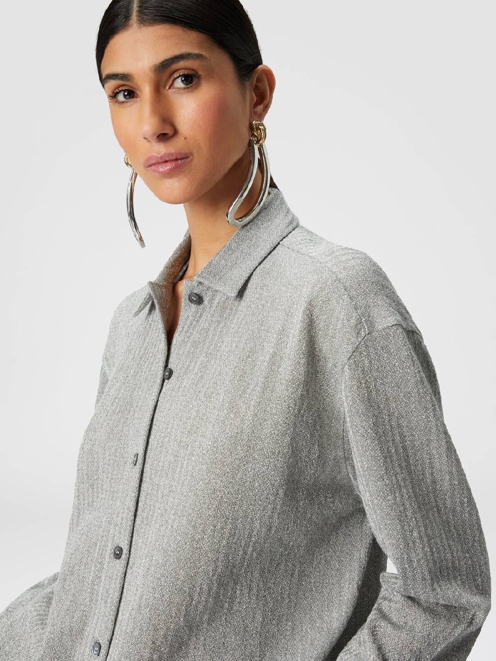Missoni Camicia oversize in cotone e viscosa lamé Moda