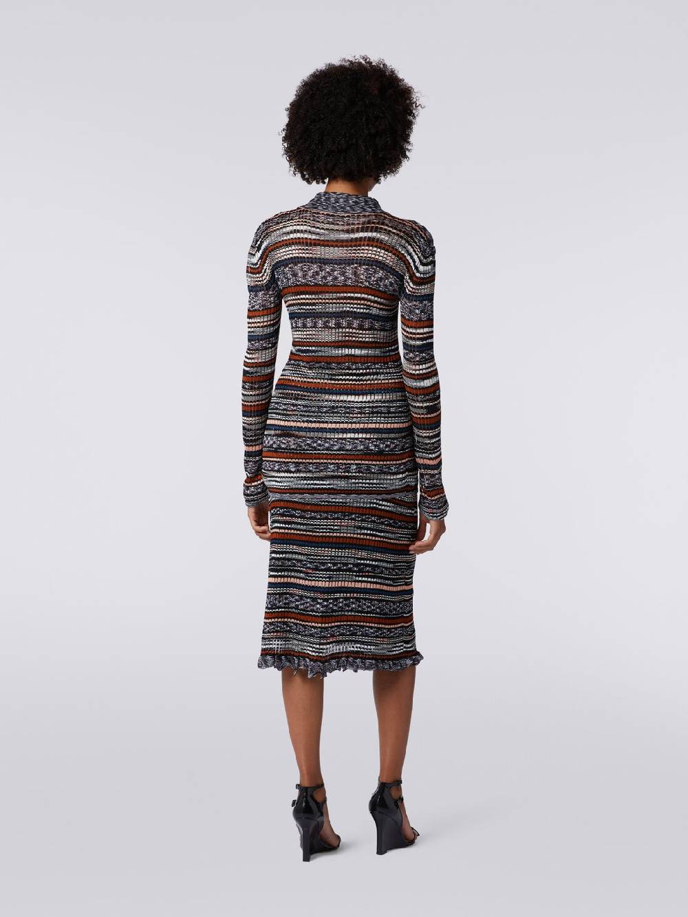 Missoni Camicia in maglia di viscosa a costine fiammata Italy