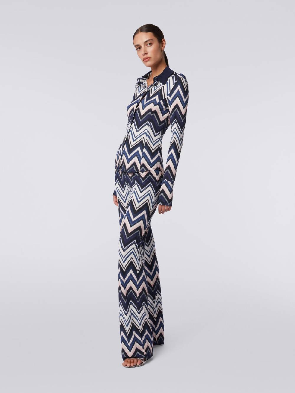 Missoni Camicia in viscosa con stampa zig zag Italia