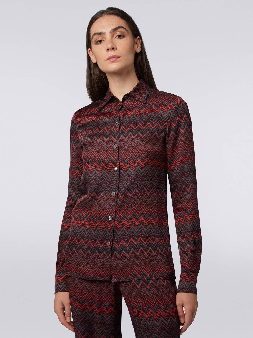 Missoni Camicia in viscosa jacquard a zig zag In Linea