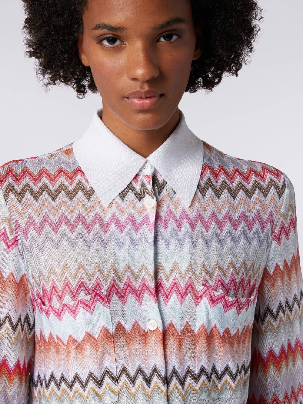 Missoni Camicia in cotone e viscosa zig zag Nuovo