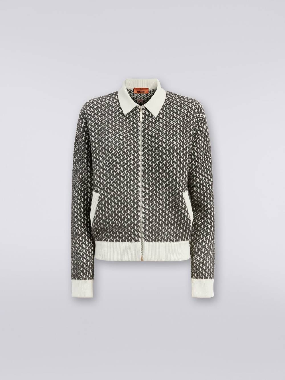 Missoni Bomber in cotone e nylon con zip Vendite Flash