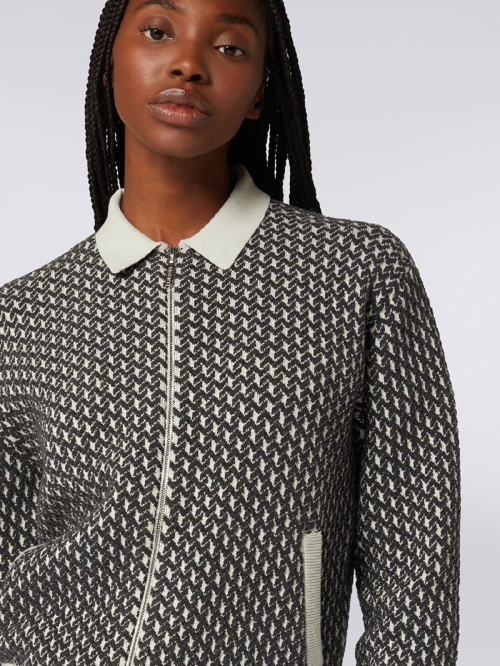 Missoni Bomber in cotone e nylon con zip Vendite Flash