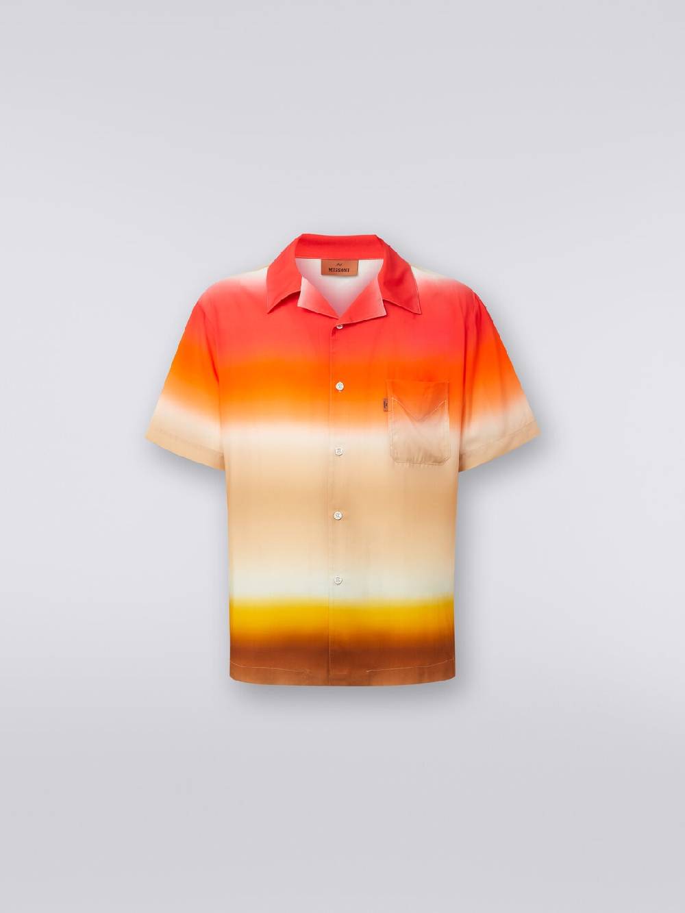 Missoni Camicia a maniche corte in viscosa dégradé Pezzi Unici