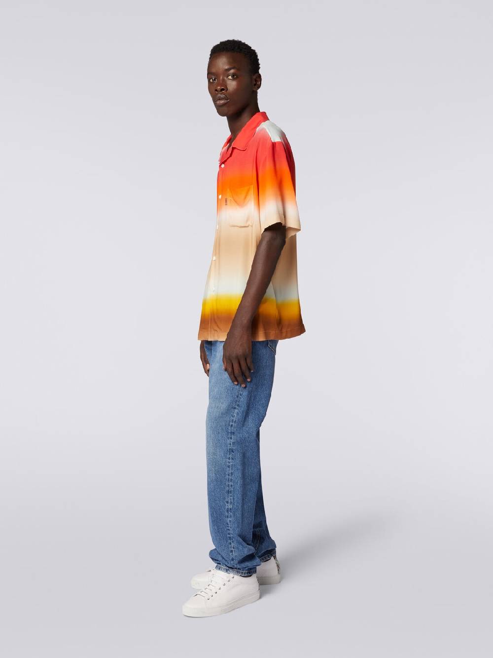 Missoni Camicia a maniche corte in viscosa dégradé Pezzi Unici