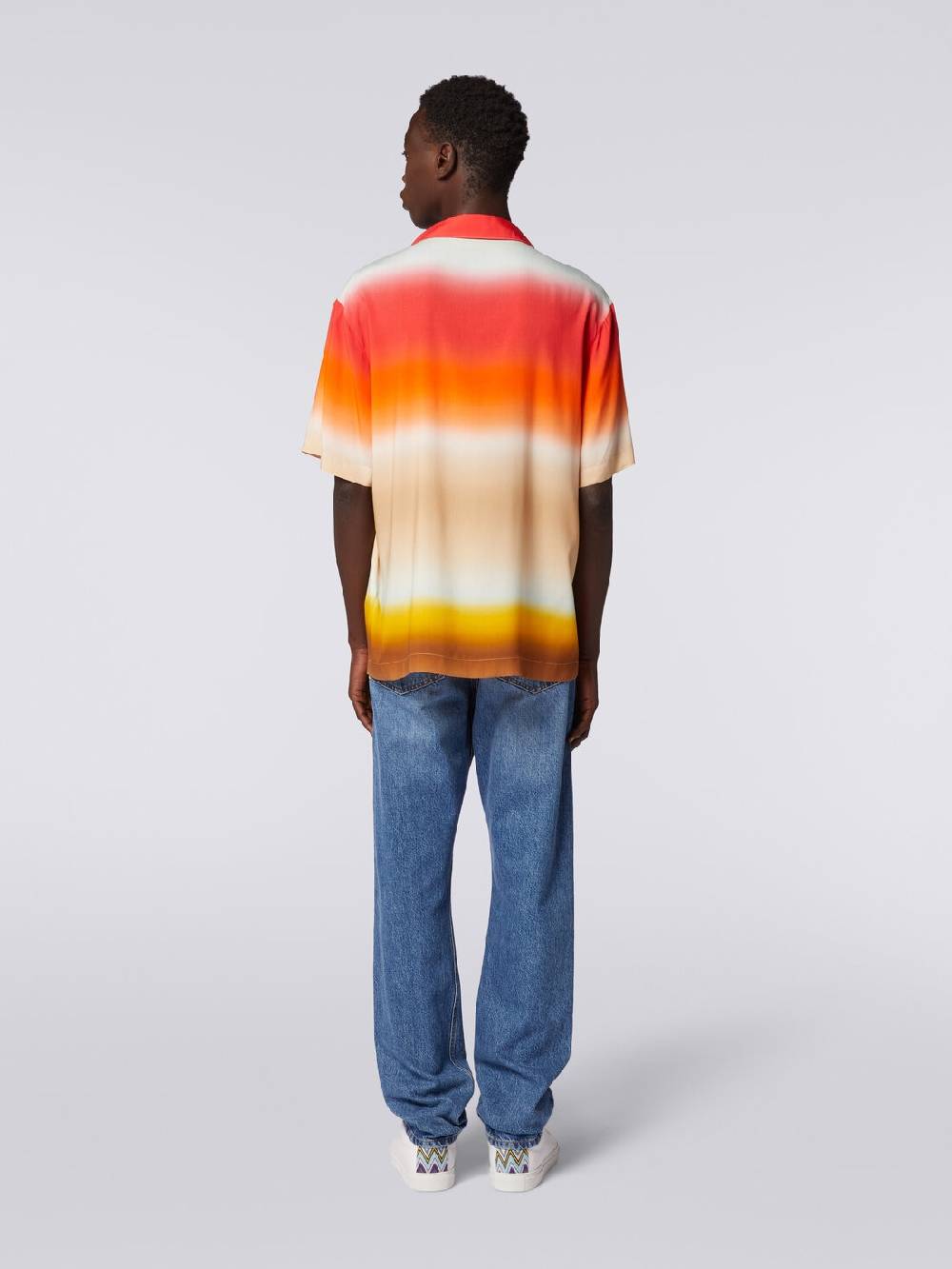 Missoni Camicia a maniche corte in viscosa dégradé Pezzi Unici