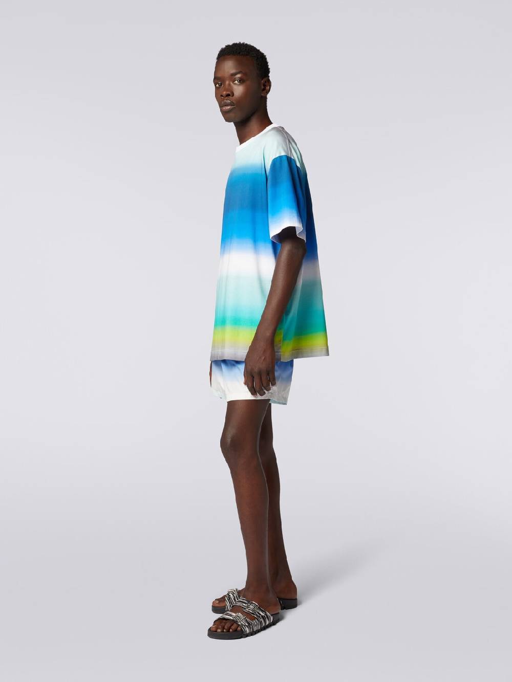 Missoni T-shirt oversize in cotone con stampa dégradé Qualità Garantita