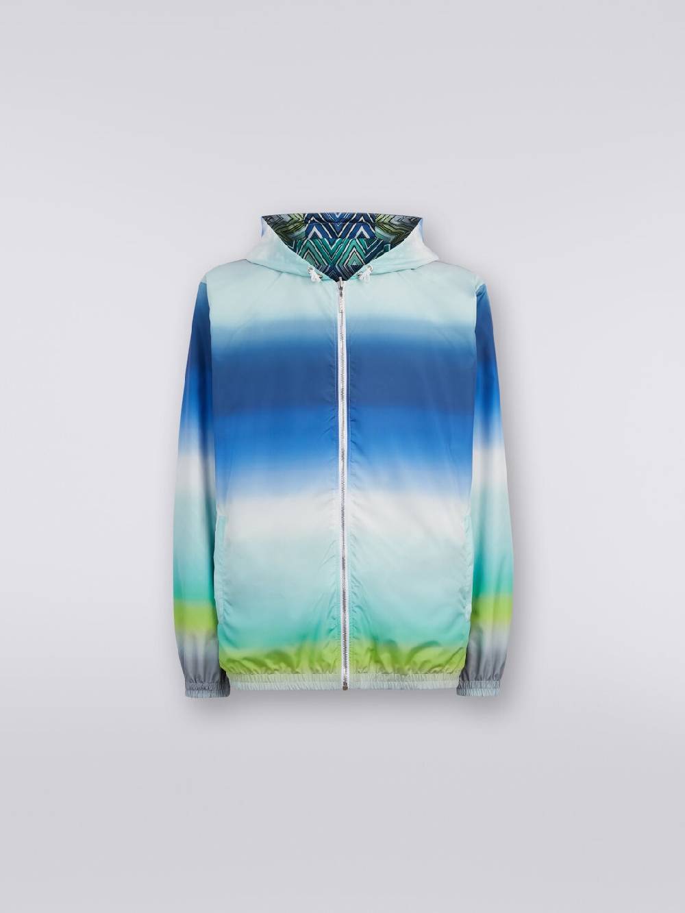 Missoni Giacca a vento reversibile in tessuto zig zag dégradé Acquista Ora
