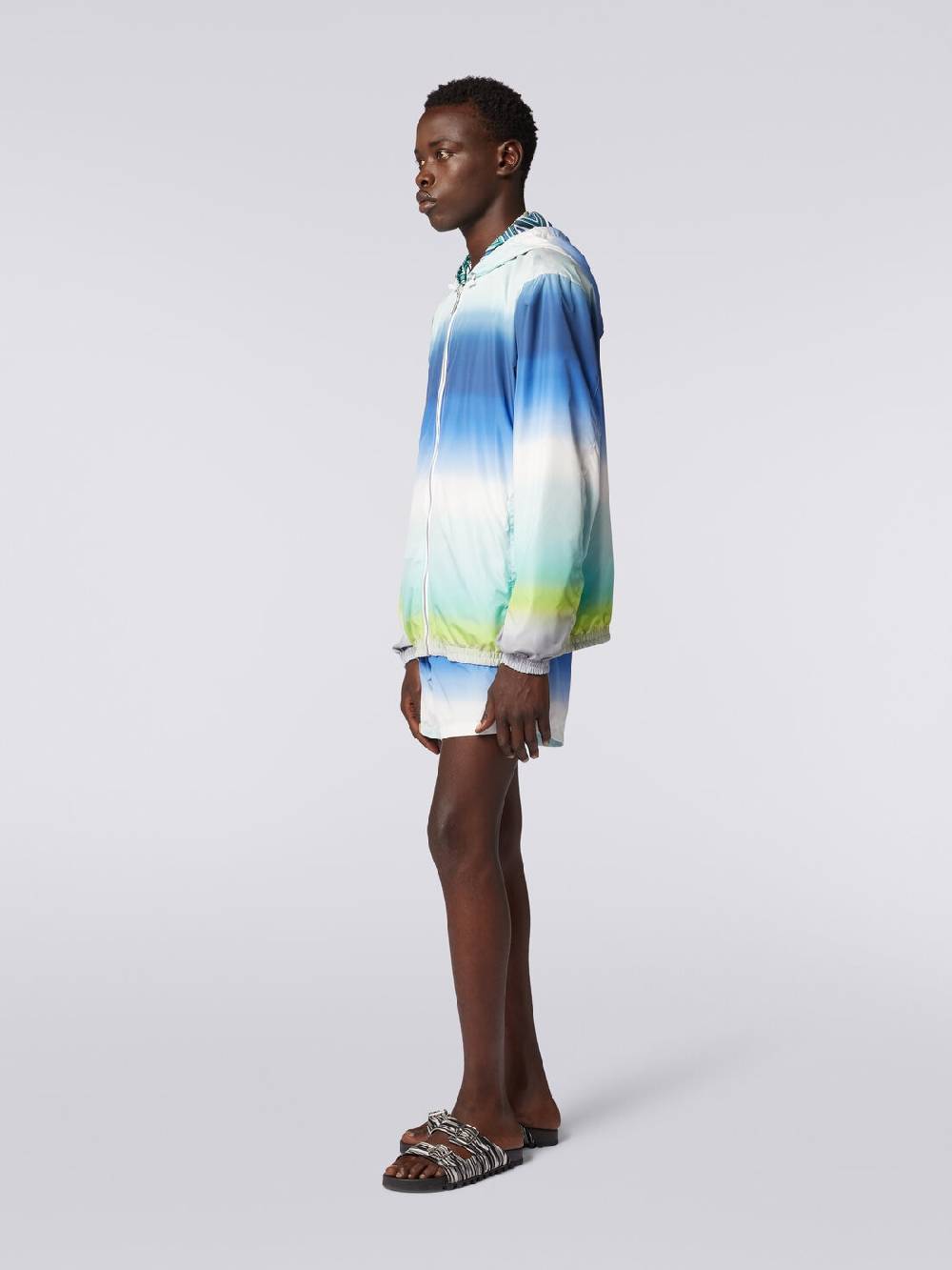 Missoni Giacca a vento reversibile in tessuto zig zag dégradé Acquista Ora
