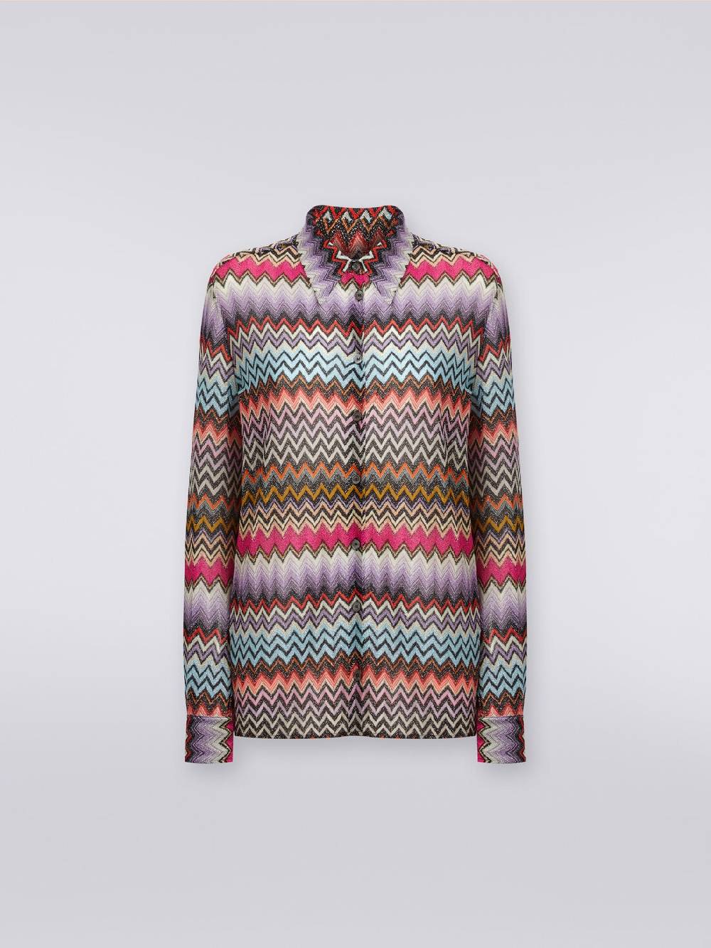 Missoni Camicia in maglia di viscosa chevron con lurex Shopping Online