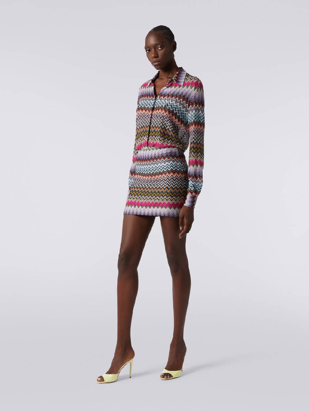Missoni Minigonna in viscosa zig zag con lurex Affare Del Giorno