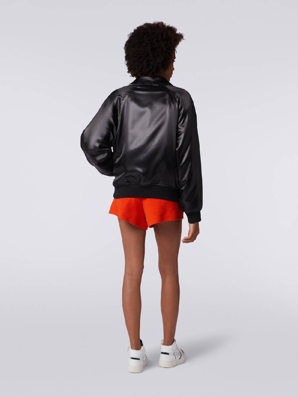 Missoni Bomber reversibile in raso e in maglia con lurex Convenienza