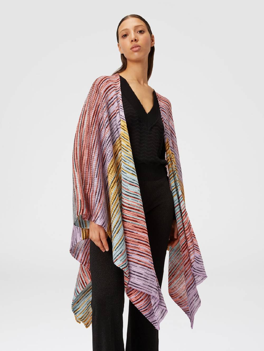 Missoni Mantella in maglia di misto viscosa fiammata Novità