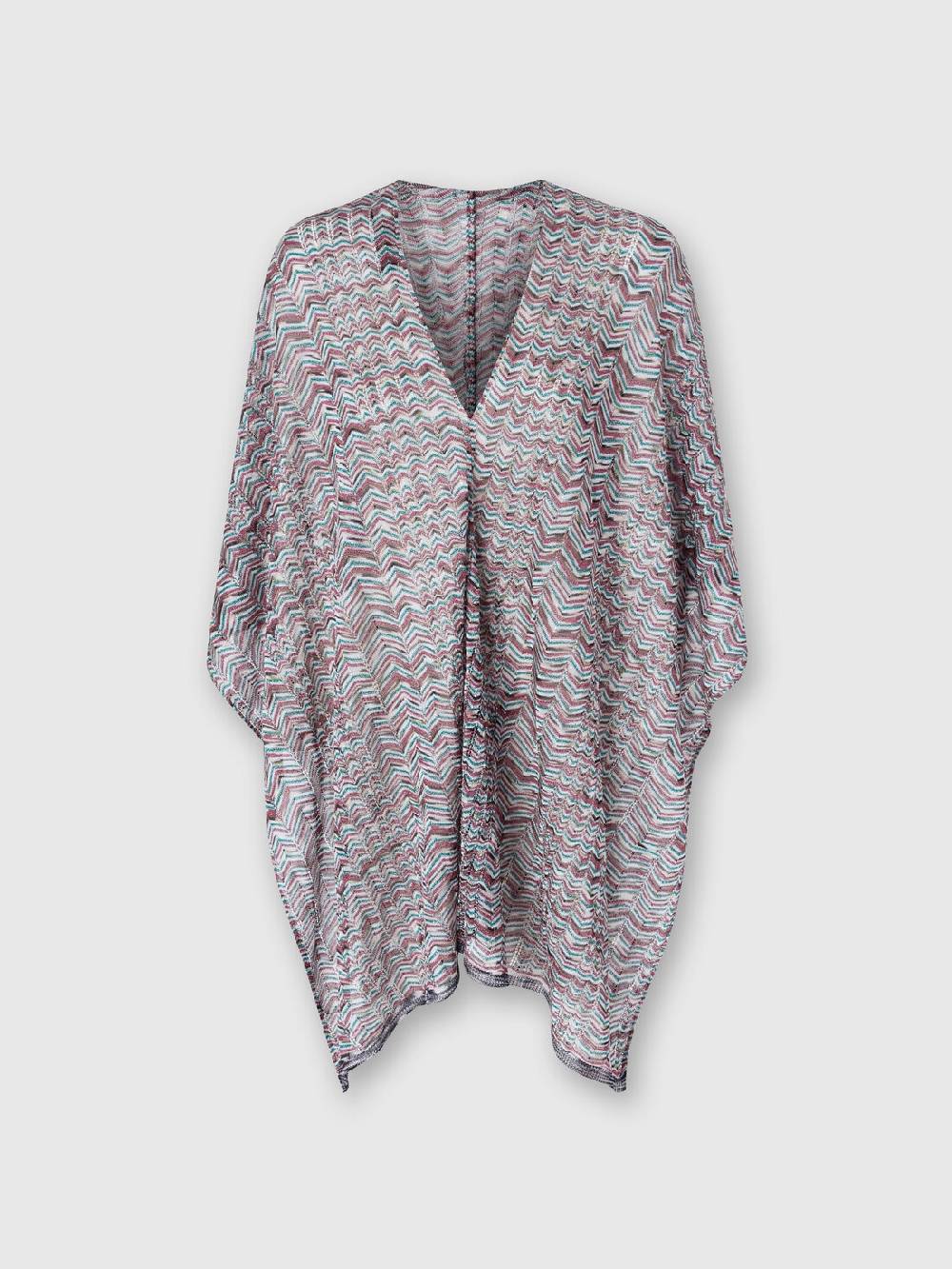 Missoni Poncho in maglia di viscosa e cotone chevron Black Friday