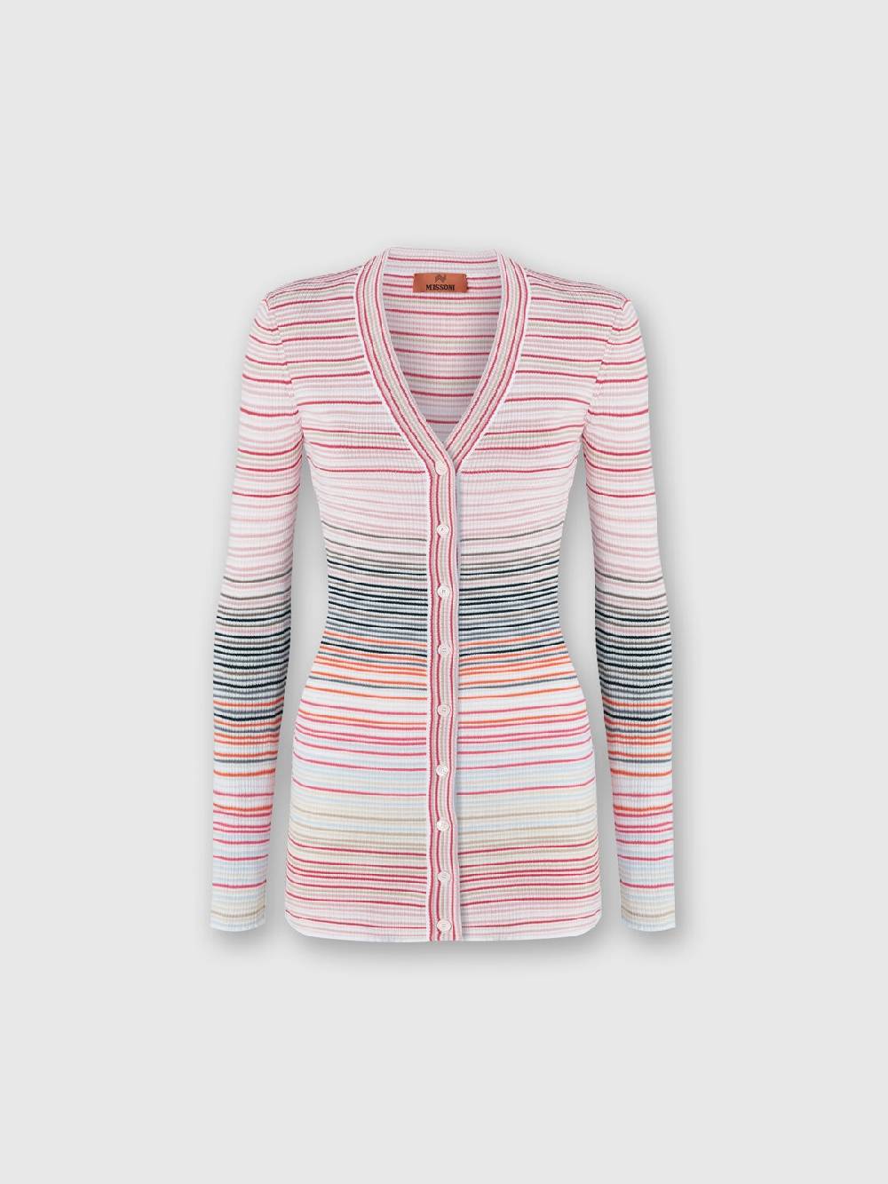 Missoni Cardigan in cotone e viscosa a righe Offerta natalizia