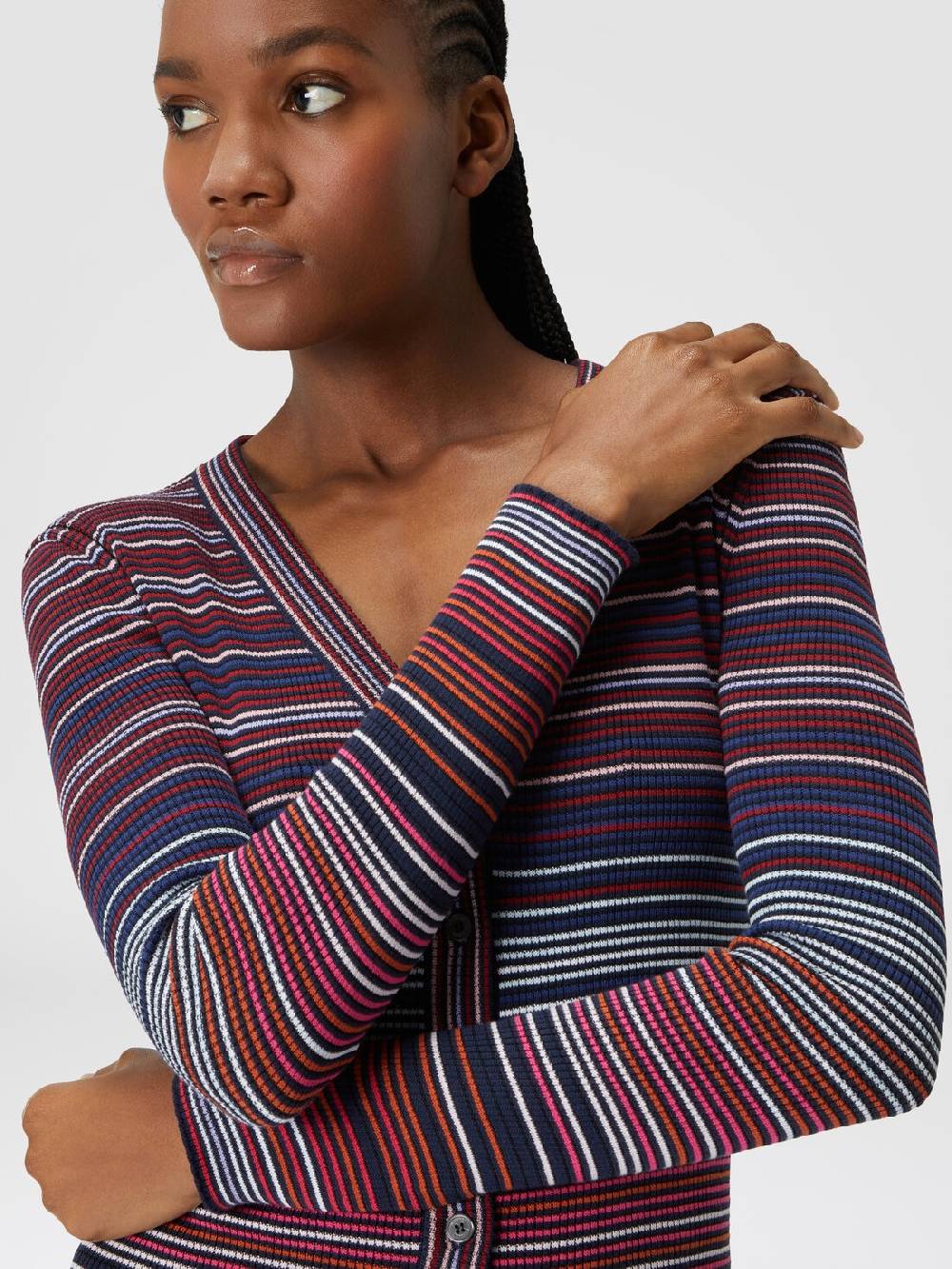 Missoni Cardigan in cotone e viscosa a righe Economico