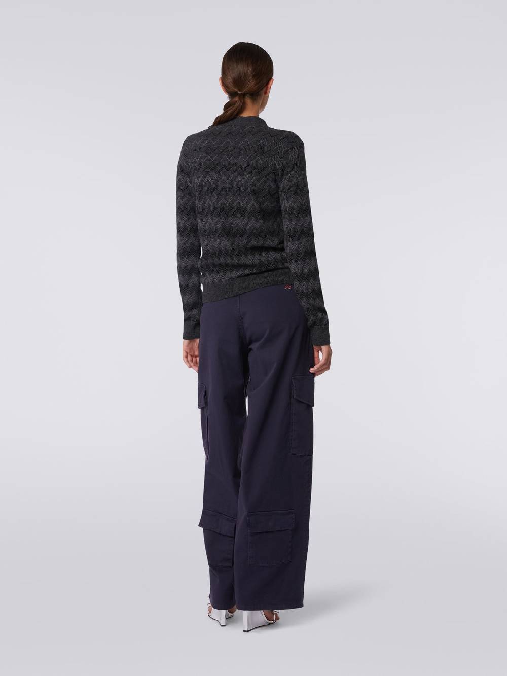 Missoni Cardigan con scollo a V in cachemire con zig zag Online
