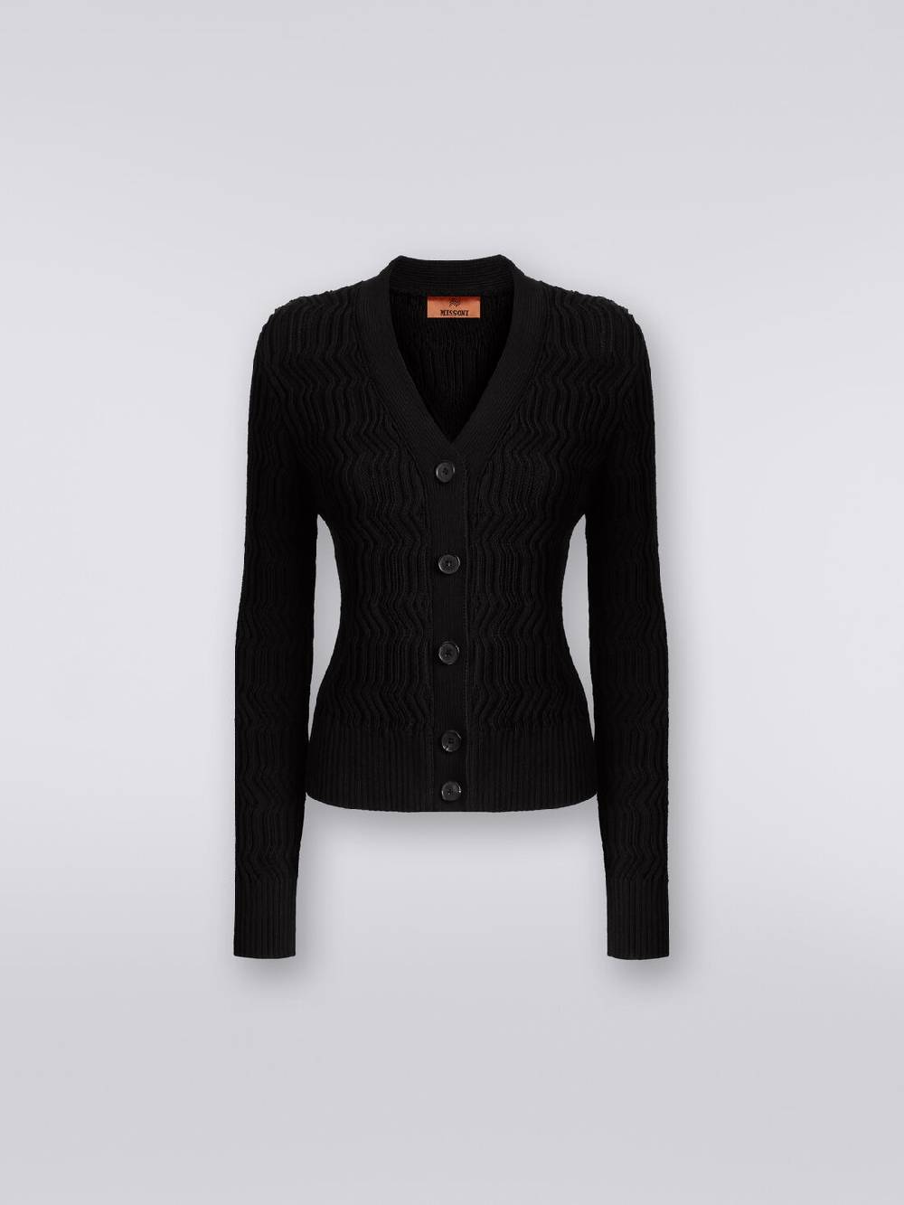 Missoni Cardigan in cotone con nervature verticali a rilievo Hotsell