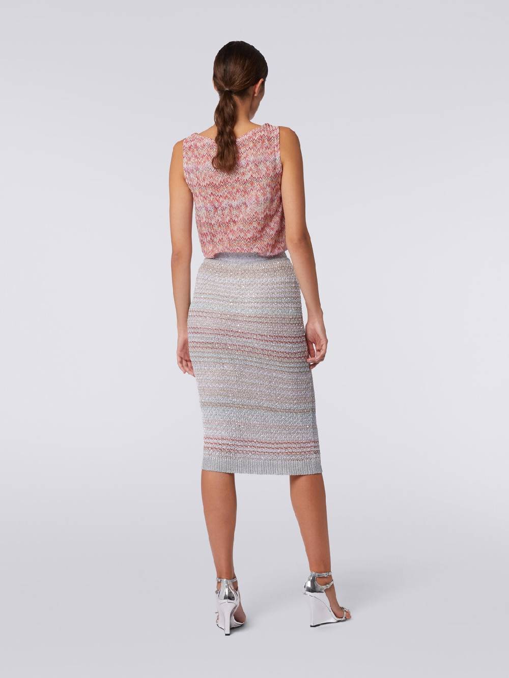 Missoni Gonna midi in misto viscosa con paillettes Vendita Calda