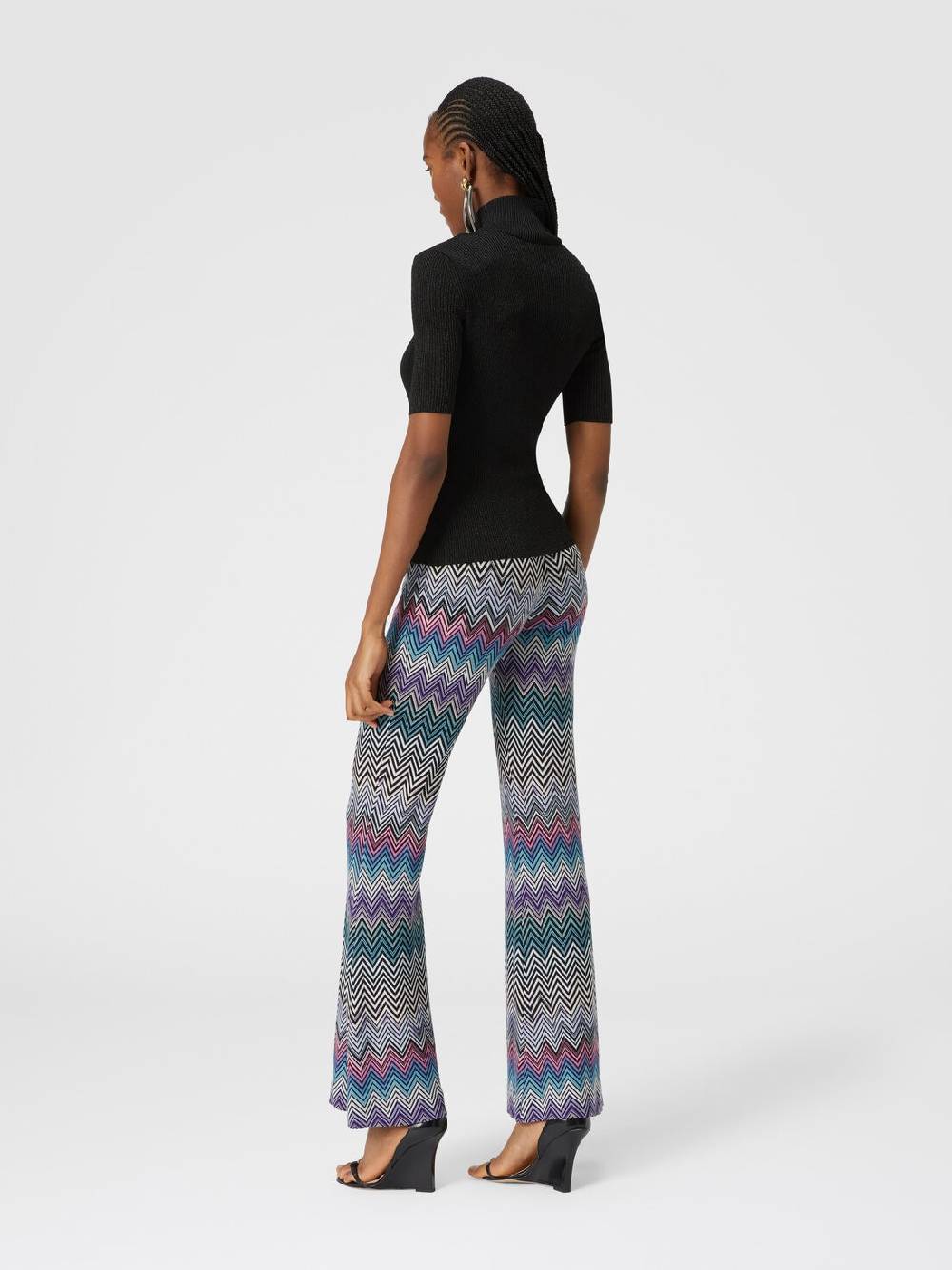 Missoni Pantaloni flare in lana zig zag I Più Venduti