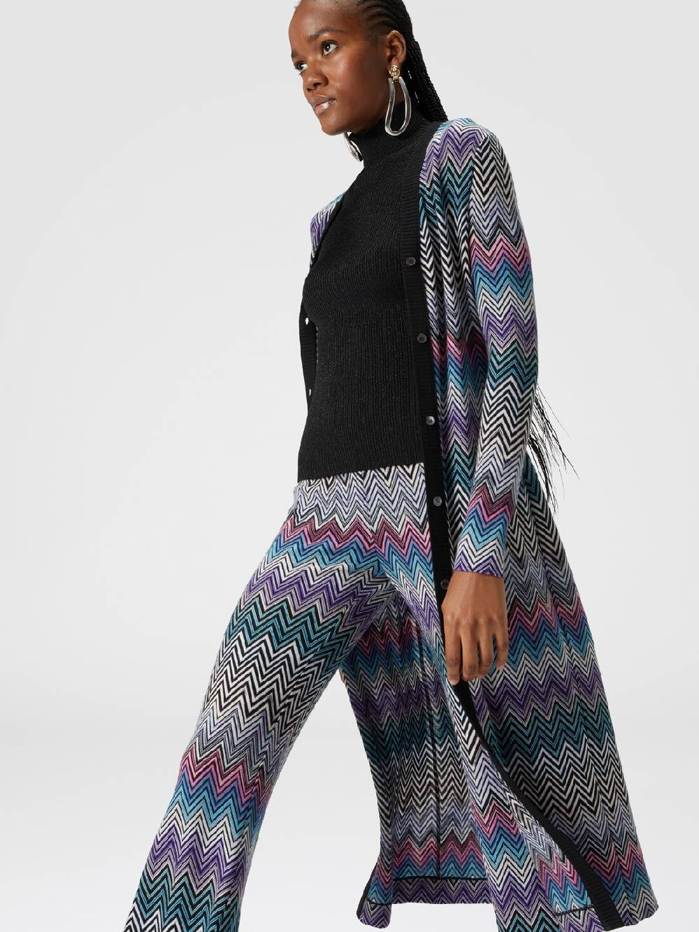Missoni Pantaloni flare in lana zig zag I Più Venduti