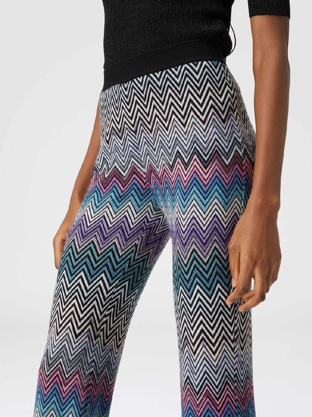 Missoni Pantaloni flare in lana zig zag I Più Venduti