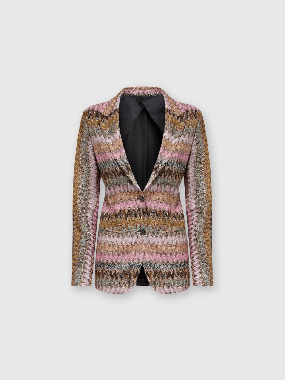 Missoni Blazer in maglia di viscosa chevron lamé Offerte esclusive