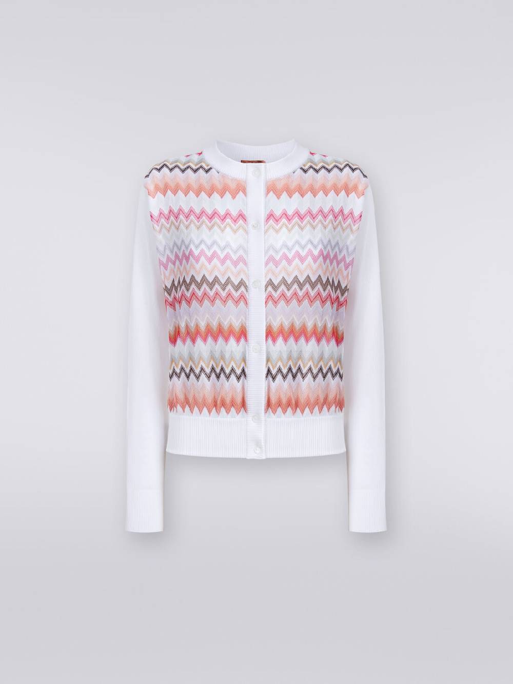 Missoni Cardigan corto in viscosa chevron Italy