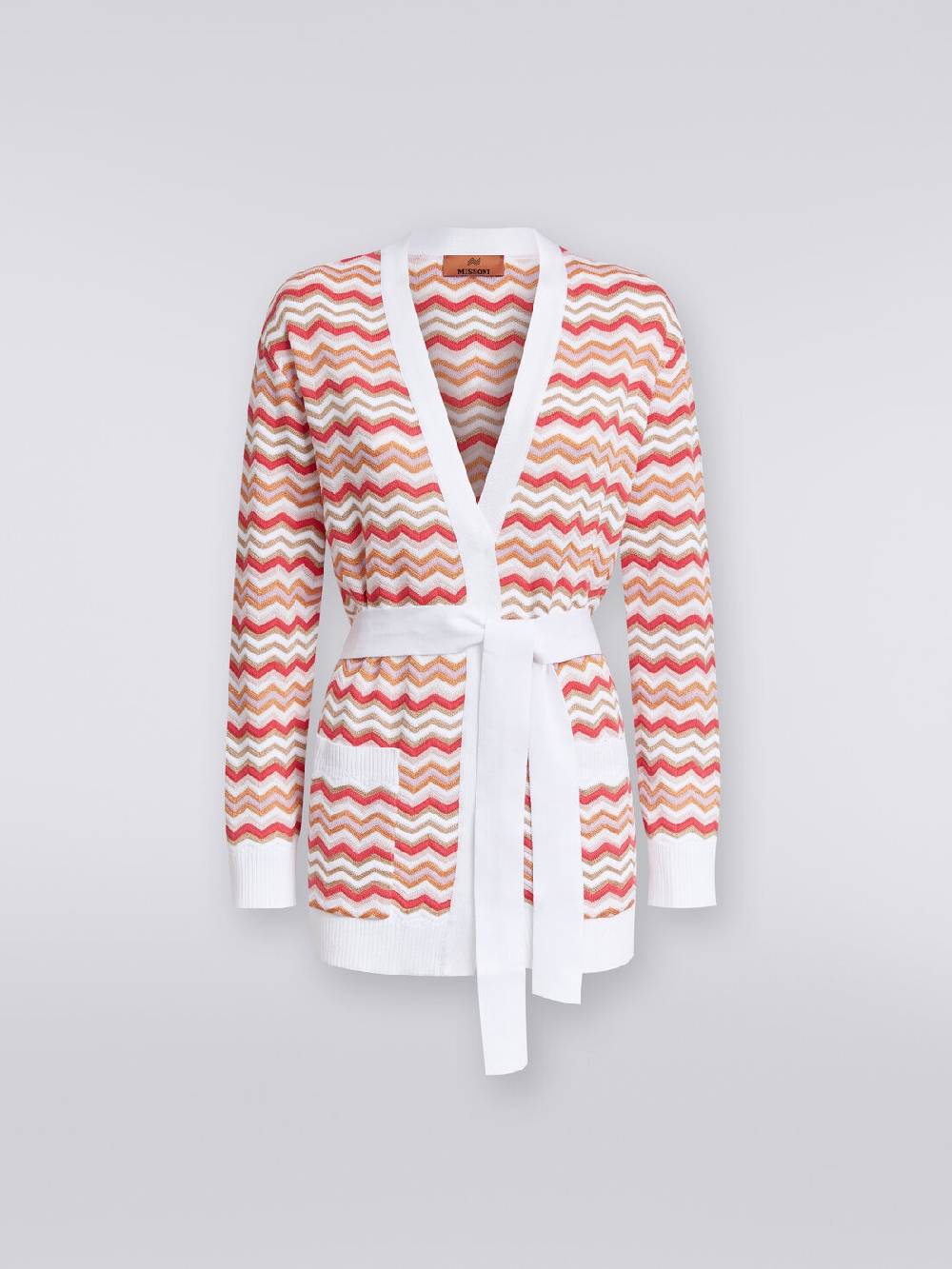 Missoni Cardigan in maglia di cotone e viscosa zig zag Italia