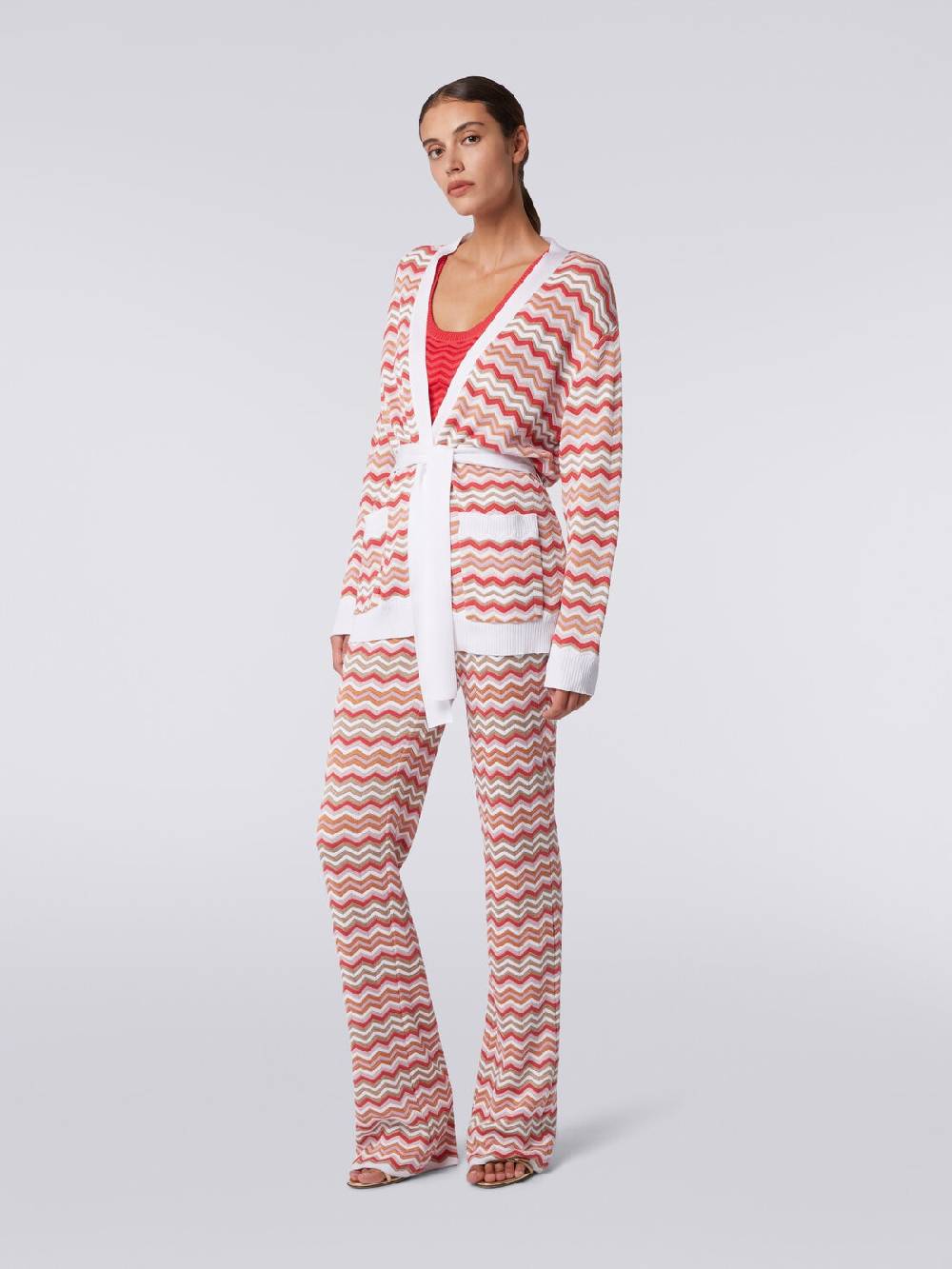 Missoni Cardigan in maglia di cotone e viscosa zig zag Italia
