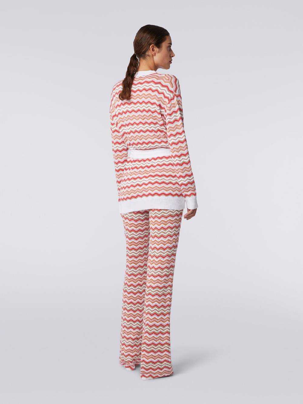 Missoni Cardigan in maglia di cotone e viscosa zig zag Italia