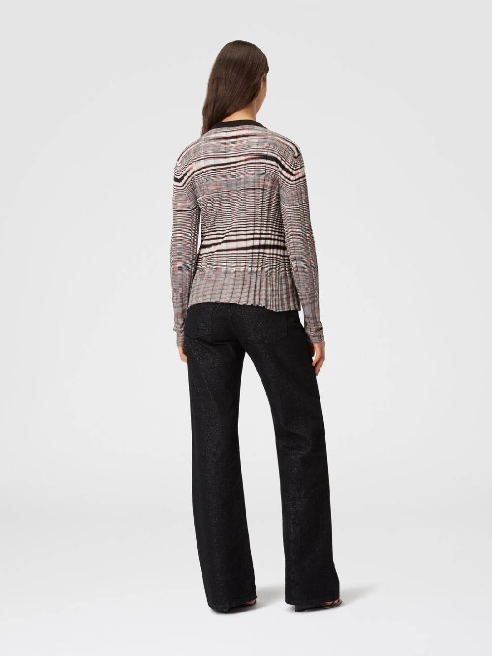 Missoni Cardigan a costine in cashmere e seta fiammata Offerte giornaliere