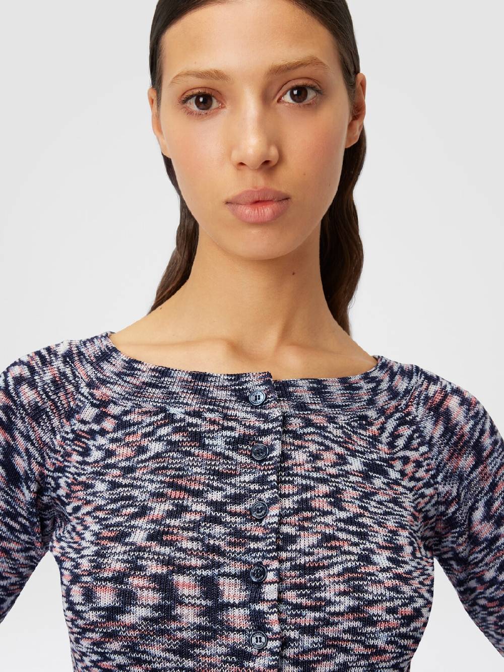 Missoni Cardigan corto in misto viscosa fiammata Nuovo