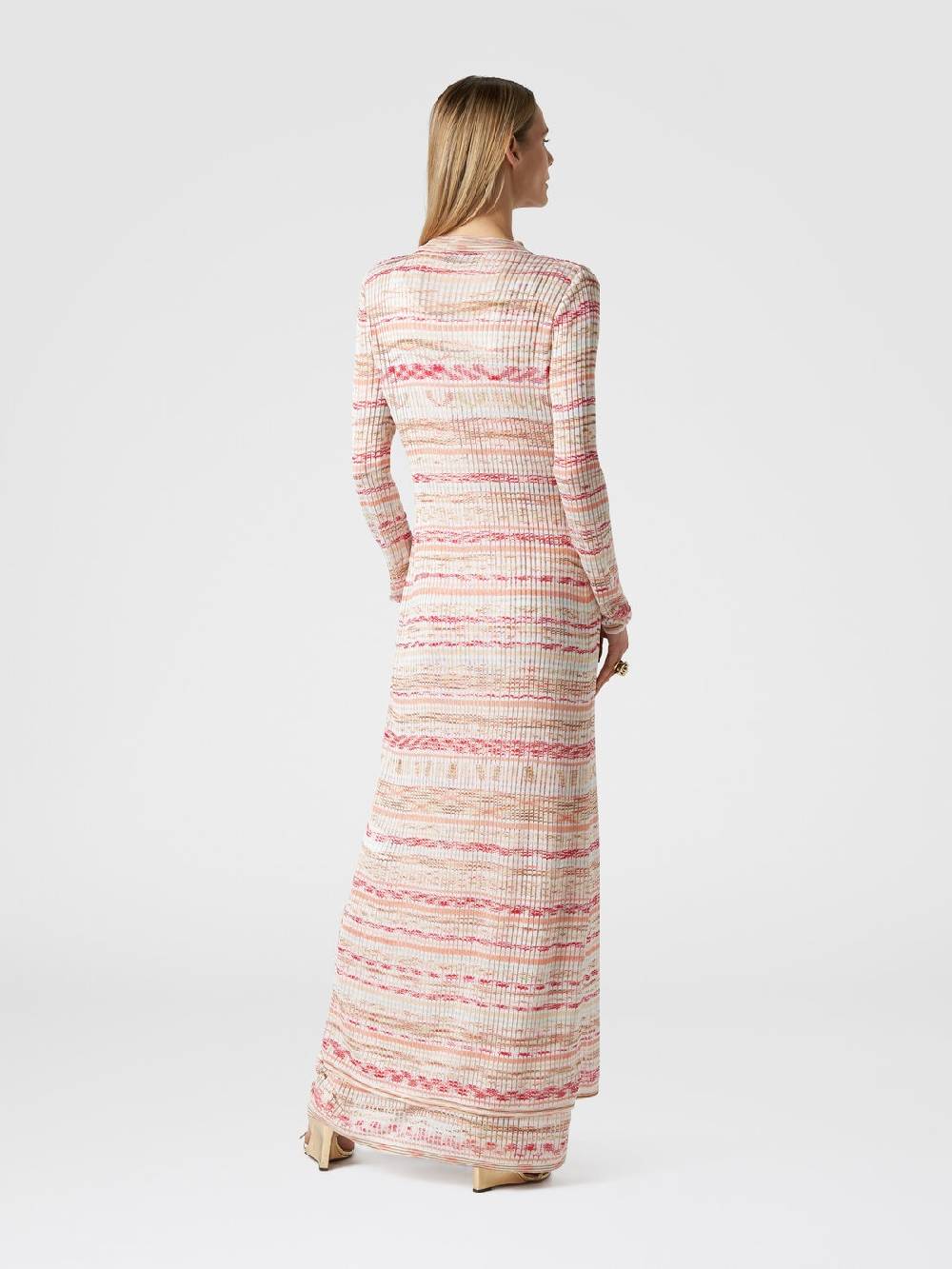 Missoni Cardigan lungo a costine in viscosa fiammata Spedizione Gratuita