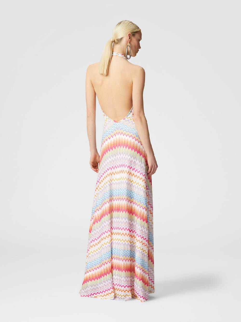 Missoni Abito lungo in viscosa zig zag con lurex Negozi Online