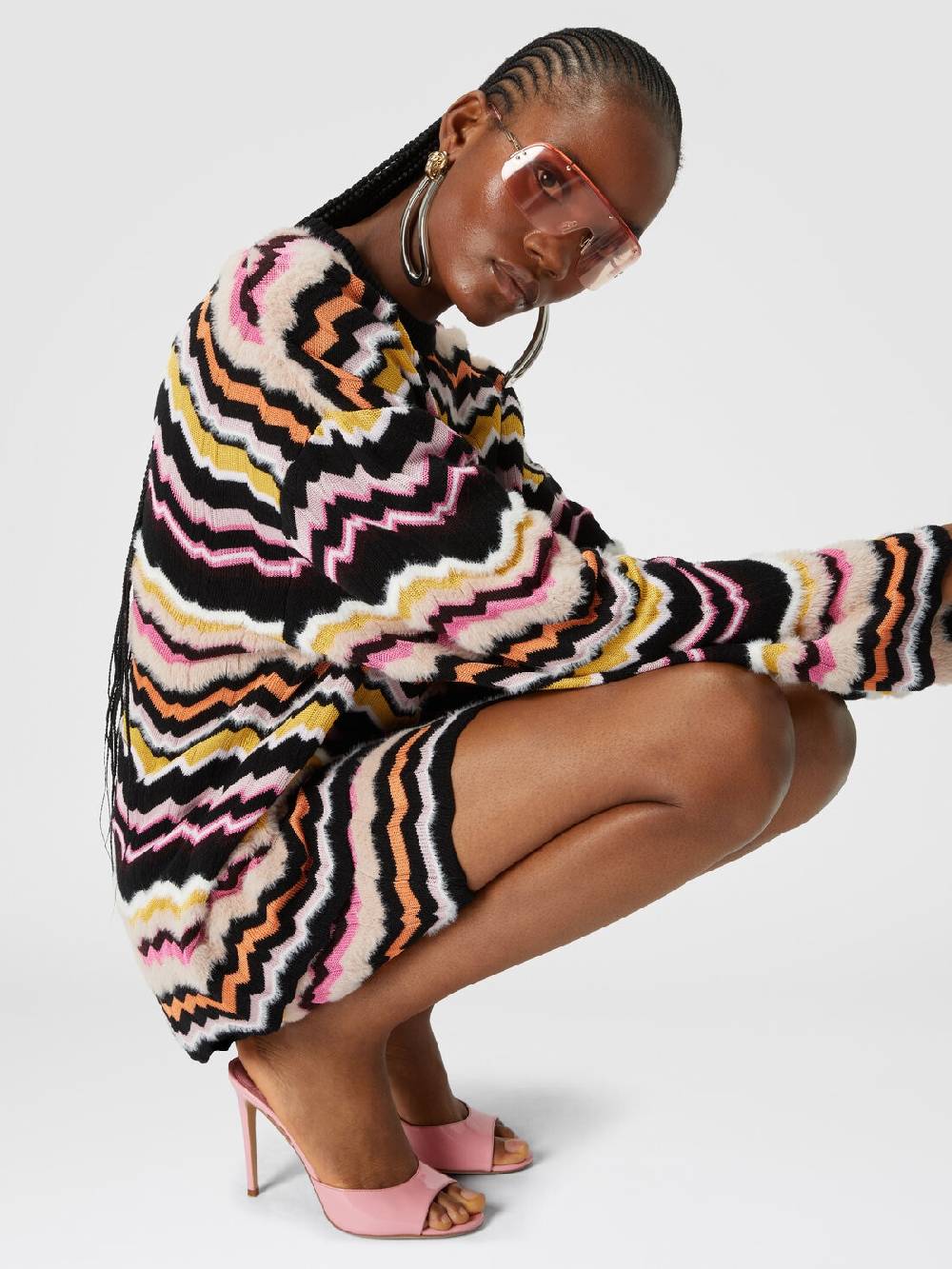 Missoni Minigonna con motivo greca zig zag Consegna Veloce