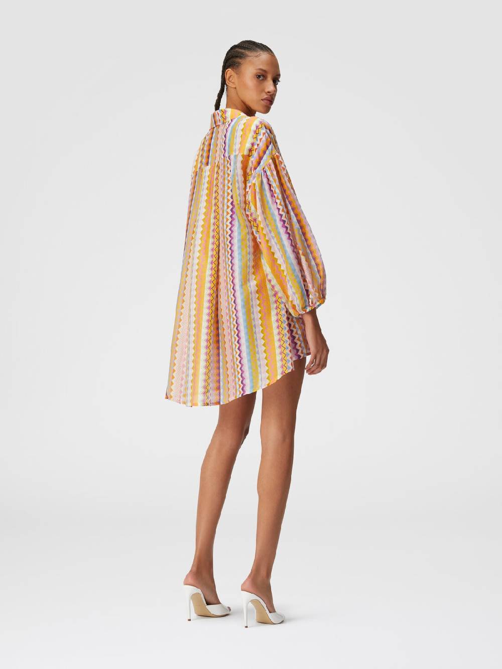 Missoni Blusa oversize in seta e cotone stampa zig zag Shopping Online