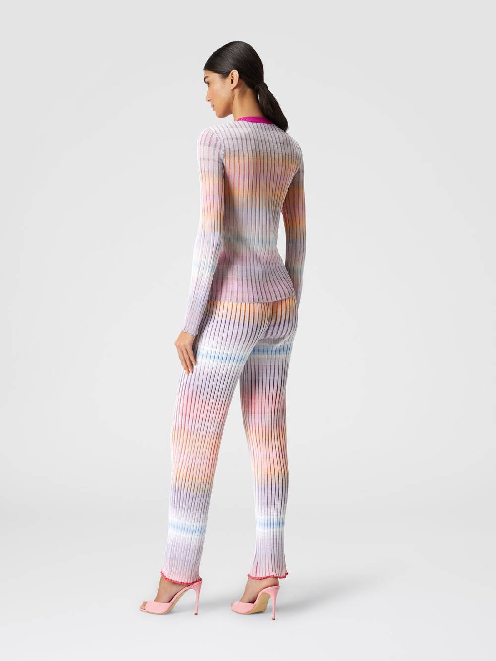 Missoni Maglia girocollo a coste con colletto a contrasto Affare Del Giorno