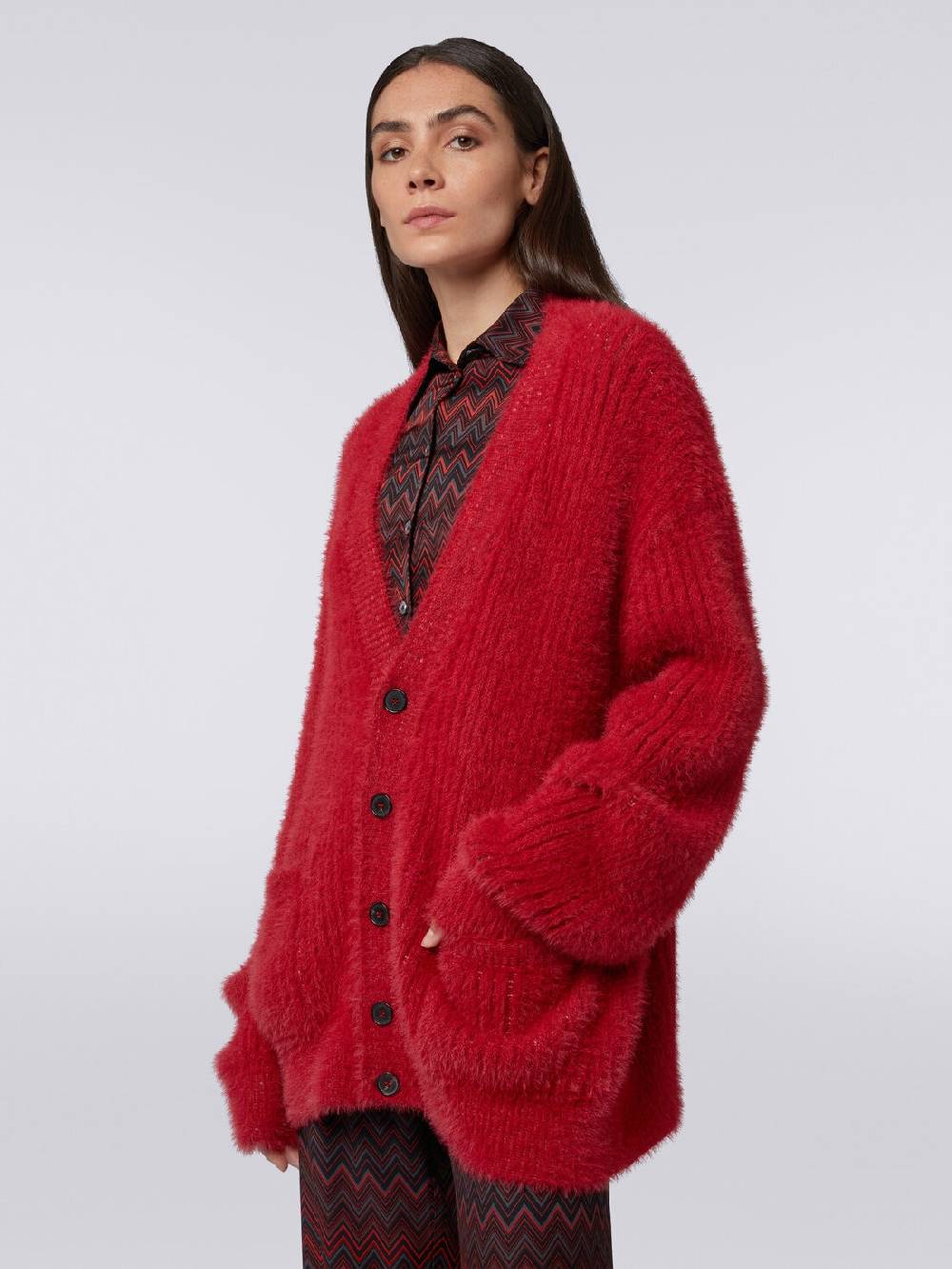 Missoni Cardigan oversize in misto lana effetto pelo Convenienza