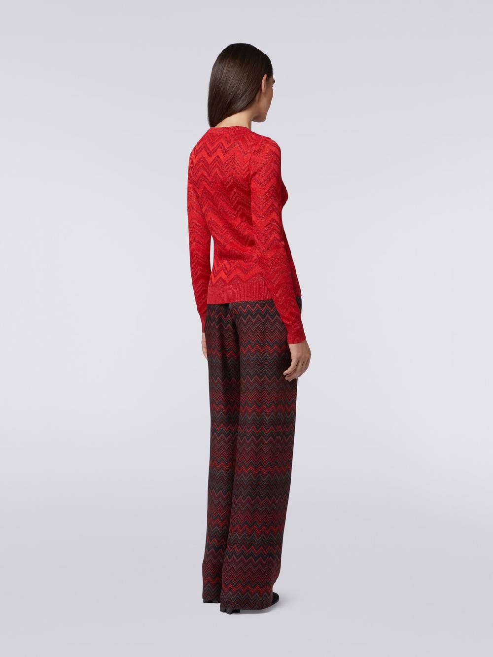 Missoni Cardigan in maglia zig zag tonale con lurex Novità